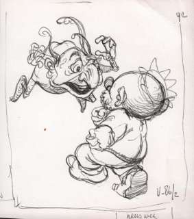 Dulieu, Jean (Oort, Jan van) - Originele tekening - Paulus de Boskabouter - Paulus en de Eikelmannetjes - (1975) | Catawiki