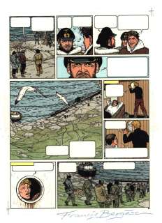 Bergèse | Biggles tome 2, Bleu de coloriage planche 23 | Galerie OPA