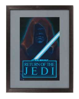 Star Wars: Return of the Jedi | Framed "Master Luke with Lightsaber" Poster Mock-Up Artwork with Sketches | Julien’s