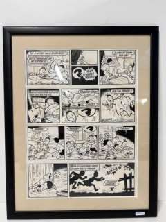 Planche originale bande dessinée Bob et Bobette… | Rops