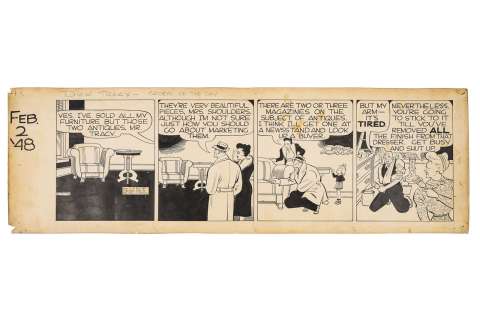 02/02/1948 Dick Tracy Daily Cartoon Art | misc / divers