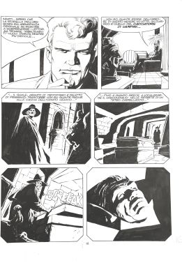 Corrado Roi | Original page for Martin Mystere. Cm. 31x48. Ink. Code 2026. | Segni e Disegni