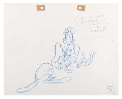 A "Coal Black and de Sebben Dwarfs" Prince Chawmin’ Production Drawing. | Van Eaton Galleries