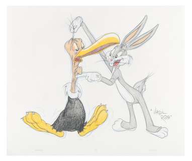 VIRGIL ROSS BUGS BUNNY & BEAKY BUZZARD SPECIALTY ORIGINAL ART. | Hake’s