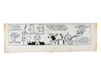 Rube Goldberg ?Weekly Invention" Original (1940) | Weiss Auctions