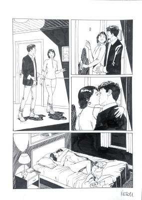Marco Nizzoli | Original page for Dylan Dog. Cm. 29,5x42. Ink. Signed. Mint. Code 2063. | Segni e Disegni