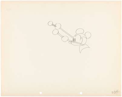 MICKEY MOUSE "STEAMBOAT WILLIE" ORIGINAL PRODUCTION DRAWING. | Hake’s