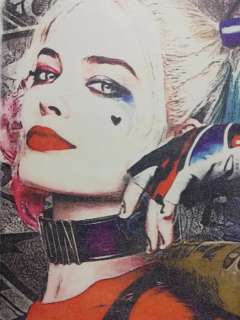 HARLEY QUINN  - Original artwork on a wooden plate - Size: 29,8 x 42 cm. - EO - (2018) | Catawiki