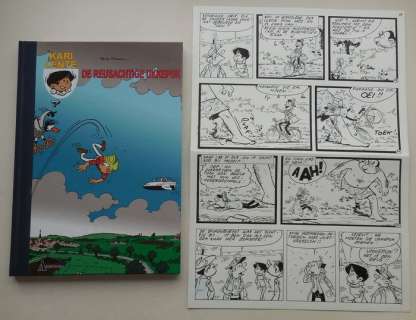 Kari Lente - Originele pagina & Album met linnen rug (30 ex.) - De reusachtige ukkepuk - EO - (2008) | Catawiki