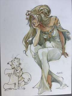 Barbucci, Alessandro  - Illustration originale en couleur - Personnage Féminin | Catawiki