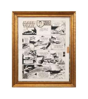 ED DODD & TOM HILL SUNDAY COMIC STRIP INK ON PAPER | misc / divers