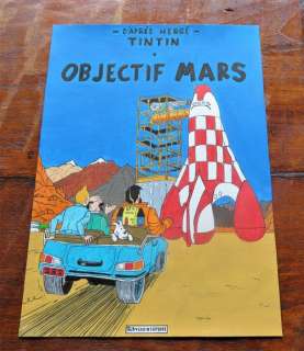 Donati, Mike (Michaël) - Hommage aan Hergé (Pastische) - - Tintin - ’Objectif Mars’ - (2011) | Catawiki