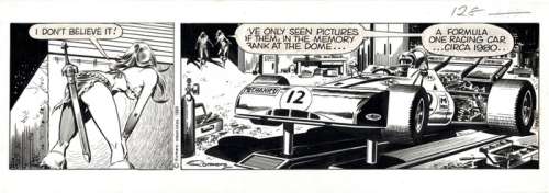 Romero, Enric Badia - Original strip (#1485) Axa -  Formula One Racing Car - (1983) | Catawiki