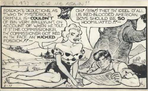 125: Capp Li’l Abner daily 2/17/48 original comic art | Russ Cochran