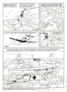 Bergèse. Planche originale Biggles | BDEnchères