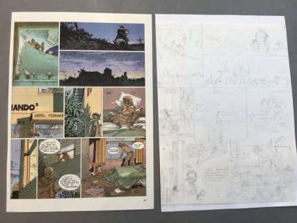 Hermann - Planche originale crayonné (p.41) - Jeremiah T.13 - Strike - (1988) | Catawiki