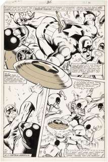 "CAPTAIN AMERICA" #265 MIKE ZECK COMIC PAGE 10 ORIGINAL ART. | Hake’s