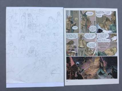 Hermann - Planche originale crayonné (p.22) - Jeremiah T.13 - Strike - (1988) | Catawiki