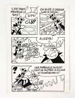 BISSOT Noël Le baron Planche... - Lot 258 - BISSOT Noël Le baron Planche 30 d’un mini récit publié...