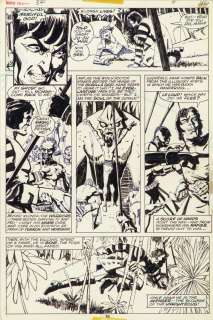 Chaykin Howard - "Solomon Kane: Marvel Premiere - Fangs of the Gorilla God!", 1977 | Urania Casa d’Aste