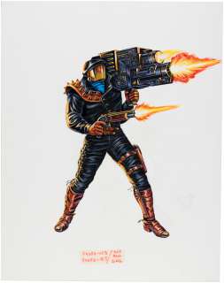 G.I. JOE "HEADHUNTERS" FINAL CARD ORIGINAL ART BY DOUG HART. | Hake’s