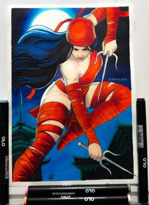 Battle of the Artists - Final: Elektra by Dario Soares | Raremarq (Buy It Now)