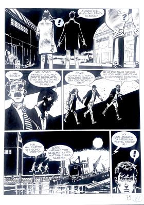 Giancarlo Alessandrini | Original page for Dylan Dog. Cm. 30x42. Ink. Mint. Code 2174. | Segni e Disegni