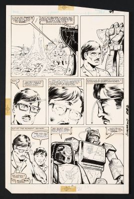 Don Perlin | Transformers #30 (1987) Page 21 Breakdowns By Don Perlin | ComicArtFans Classifieds