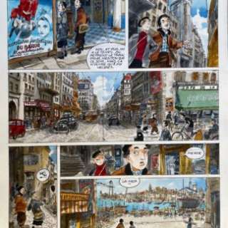 Vincent Bailly - Planche originale un sac de billes T1