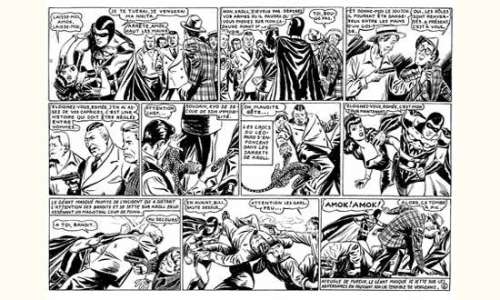 CHAN. Tony. " Amok ". Deux planches Ã  l’encre de Chine noire pour les | Tessier Sarrou