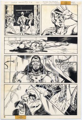 Bill Reinhold, Mitch O’Connell, Mike Gustovich | Justice Machine#3 P.14 1982 By Bill Reinhold & Mitch O’Connell Noble Comics | ComicArtFans Classifieds