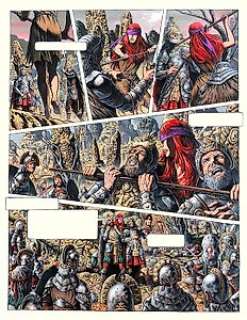 Gal, Jean Claude - Originele pagina (p.28) - Diosamente deel 1  - Peinture acrylique et O.I. encre sur papier Ã  dessin épais - (1992) | Catawiki