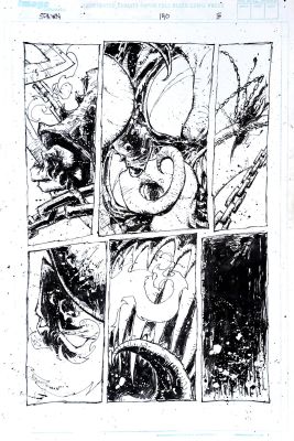 Nat Jones | Spawn #140 Page 8 Control the Demon with Your Chains! Hellspawn Nyx! Hell! | ComicArtFans Classifieds