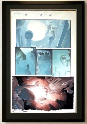 Esad Ribic | Esad Ribic - Silver Surfer Requiem Painted Page | ComicArtFans Classifieds