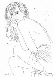 Jim (Terrasson, Thierry) - Dessin original - Marie - Une Nuit Ã  Rome | Catawiki