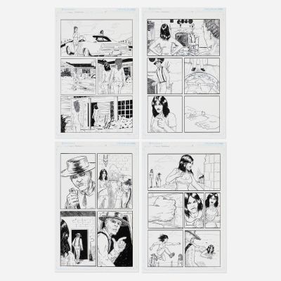 Lot 155 - Joseph Schmalke, Cherry Blackbird #1 Story Pages 15, 16, 17, and 18 Original Art (Scout Comics, | Landry Pop Auctions