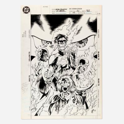 Lee Moder and Ron Boyd, Justice League International #57 Cover Original Art (DC Comics, 1993) | Landry Pop Auctions