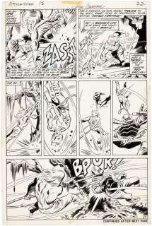 "ASTONISHING TALES" #13 COMIC BOOK PAGE ORIGINAL ART BY RICH BUCKLER & JOHN BUSCEMA (KA-ZAR). | Hake’s