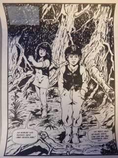 L.G. Paul - Originele pagina (p. 1) - Hans en Grietje - Format: 30 x 40 cm. - souterrain - (1970) | Catawiki