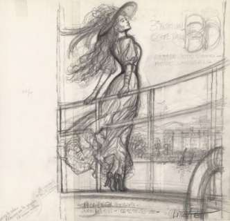 Laurent VICOMTE (195... - Lot 315 - Sans titre Mine de plomb sur calque pour le croquis...