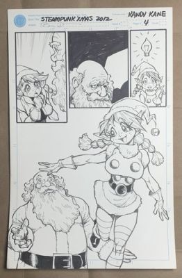 Ben Dunn Original Comic Book Artwork 2012 Steampunk Xmas Kandy Kane | eBay US (Buy It Now)