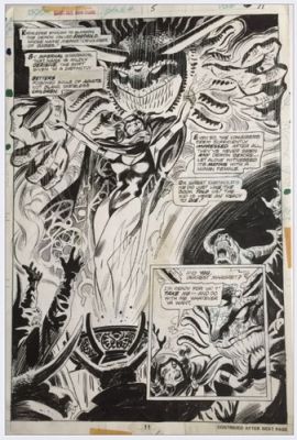 Giant Size Man-Thing # 5 Splash Sorceress - 1975 By Tom Sutton | eBay Europe (Buy It Now)