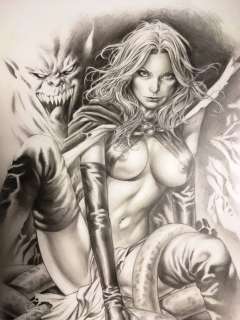 Goblin Queen - Kevin West - Original Art Drawing Goblin Queen - Art original | Catawiki