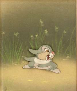 "BAMBI" FRAMED THUMPER COURVOISIER PRODUCTION CEL SETUP. | Hake’s