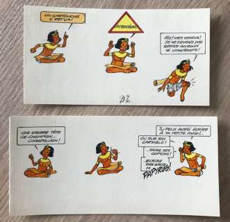 Papyrus - 2 séries de dessins couleur directe - (1987) | Catawiki