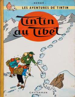 Herge | Tintin au Tibet Album dédicacé, agrémenté d’un dessin représentant | Millon