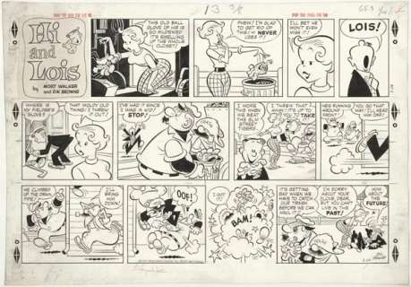 180: Browne Hi and Lois Sun 2/24/57 original comic art