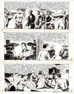 Gallieno Ferri - Tavola originale per ZAGOR 1 - Zenith 52 del 1965 (gi\u00e0 collana Lampo nel 1961) ‘La foresta degli agguati‘