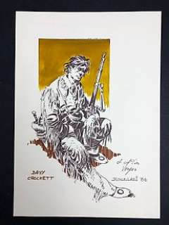 Calegari Renzo - illustra. origin. "Davy Crockett" - EO - (1984) | Catawiki