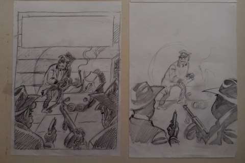 Suske en Wiske - 2x originele schets voorstudie cover - Taxi tata - (2010) | Catawiki